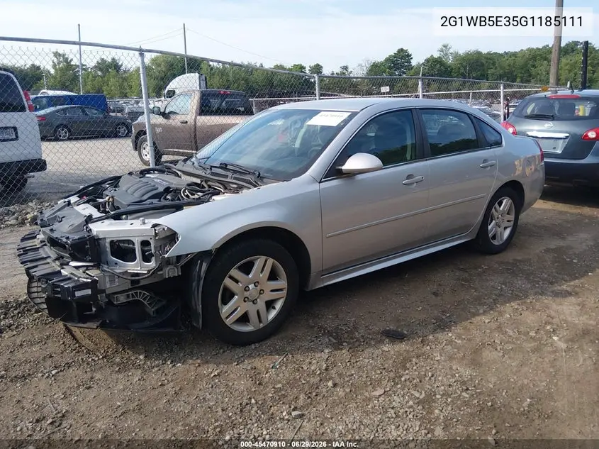 2016 Chevrolet Impala Limited Lt VIN: 2G1WB5E35G1185111 Lot: 45470910