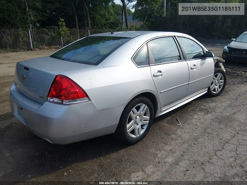 2016 Chevrolet Impala Limited Lt VIN: 2G1WB5E35G1185111 Lot: 45470910