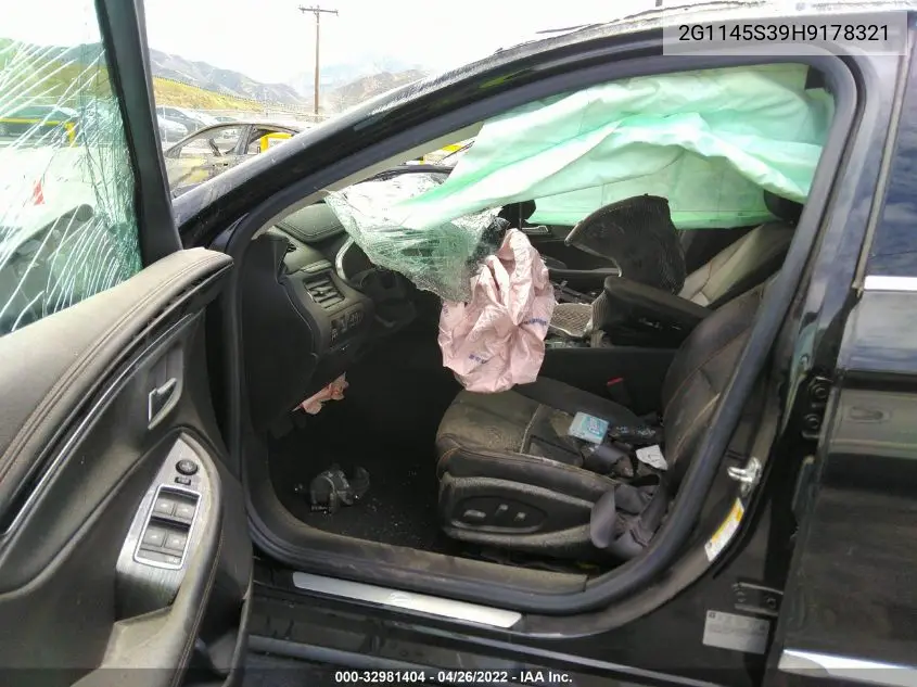 2G1145S39H9178321 2017 Chevrolet Impala 2Lz