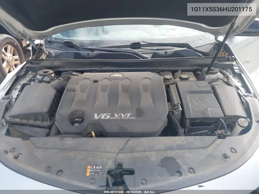 1G11X5S36HU201175 2017 Chevrolet Impala 1Fl