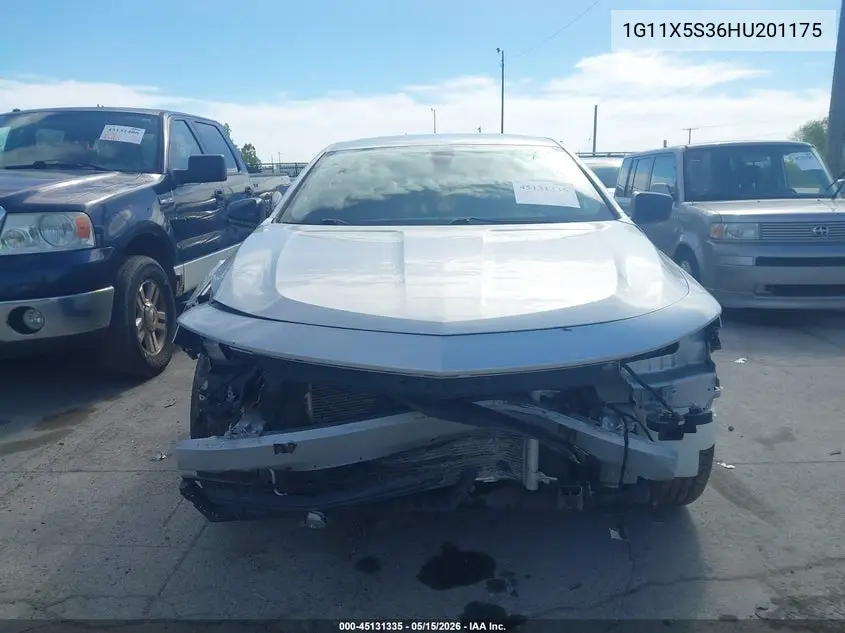 1G11X5S36HU201175 2017 Chevrolet Impala 1Fl