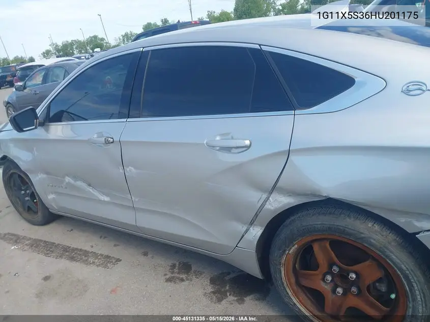 1G11X5S36HU201175 2017 Chevrolet Impala 1Fl