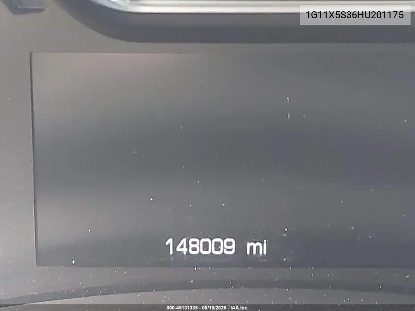 1G11X5S36HU201175 2017 Chevrolet Impala 1Fl