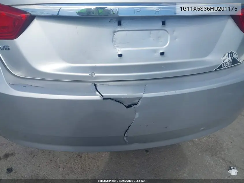 1G11X5S36HU201175 2017 Chevrolet Impala 1Fl