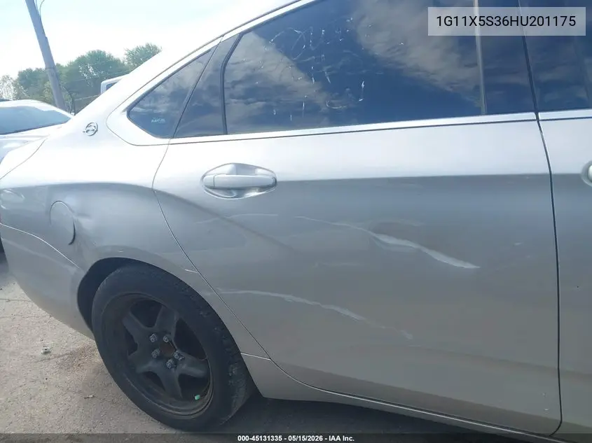 1G11X5S36HU201175 2017 Chevrolet Impala 1Fl