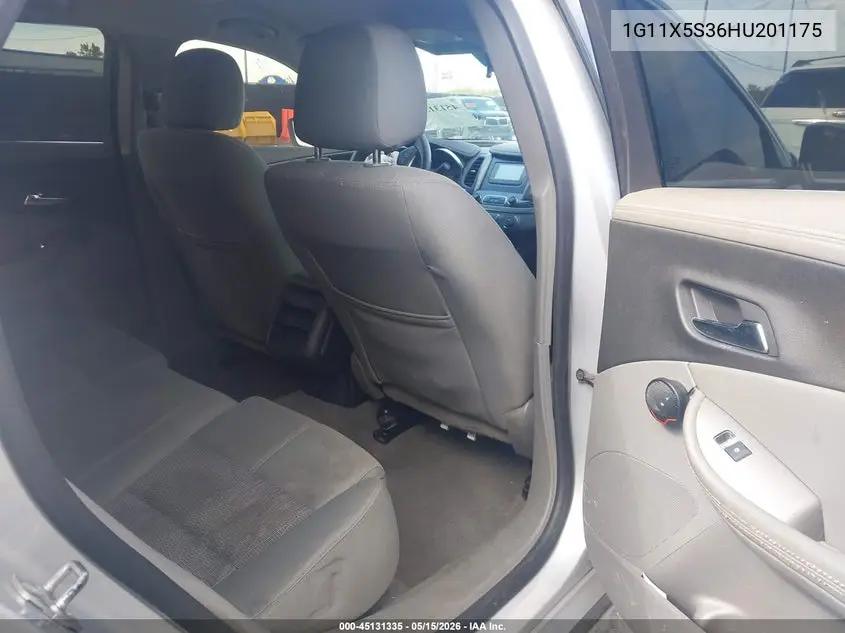 1G11X5S36HU201175 2017 Chevrolet Impala 1Fl