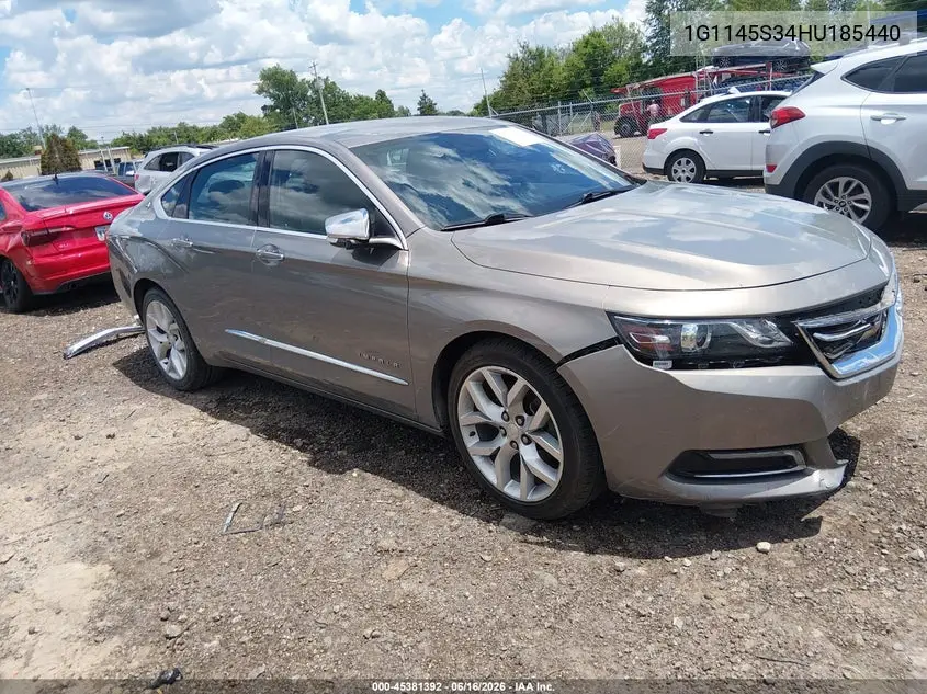2017 Chevrolet Impala 2Lz VIN: 1G1145S34HU185440 Lot: 45381392