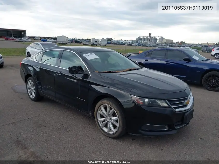 2G1105S37H9119019 2017 Chevrolet Impala 1Lt