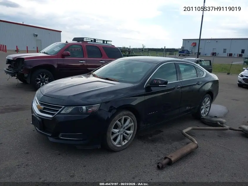 2G1105S37H9119019 2017 Chevrolet Impala 1Lt