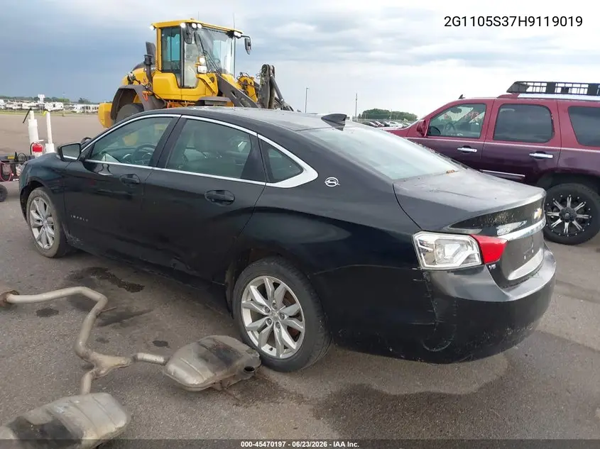 2G1105S37H9119019 2017 Chevrolet Impala 1Lt