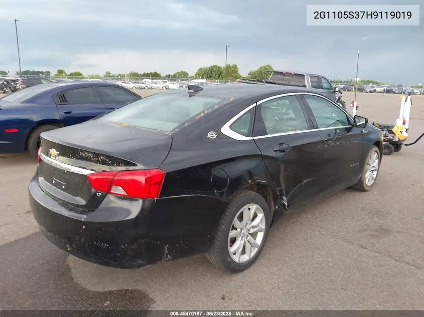 2G1105S37H9119019 2017 Chevrolet Impala 1Lt