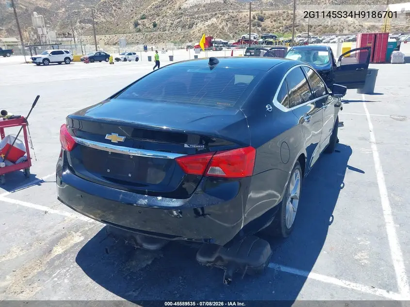 2017 Chevrolet Impala 2Lz VIN: 2G1145S34H9186701 Lot: 45589535