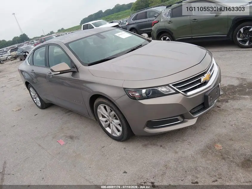 2017 Chevrolet Impala 1Lt VIN: 1G1105S30HU163303 Lot: 45591176