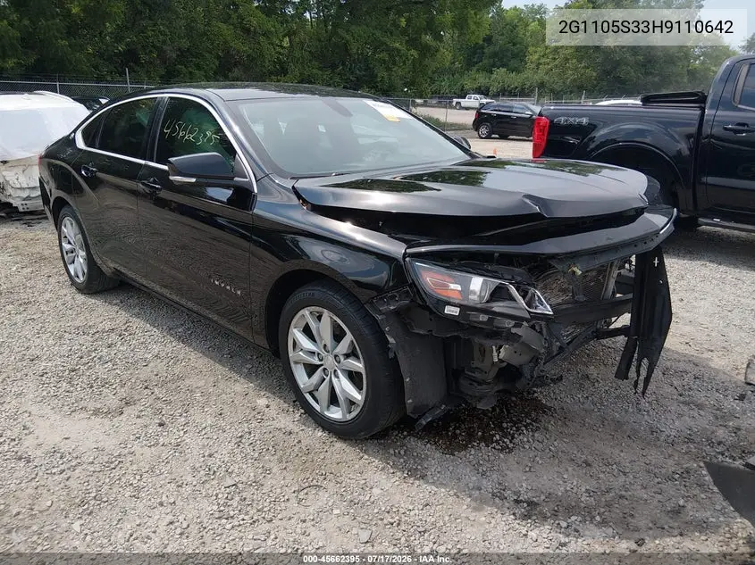 2017 Chevrolet Impala 1Lt VIN: 2G1105S33H9110642 Lot: 45662395