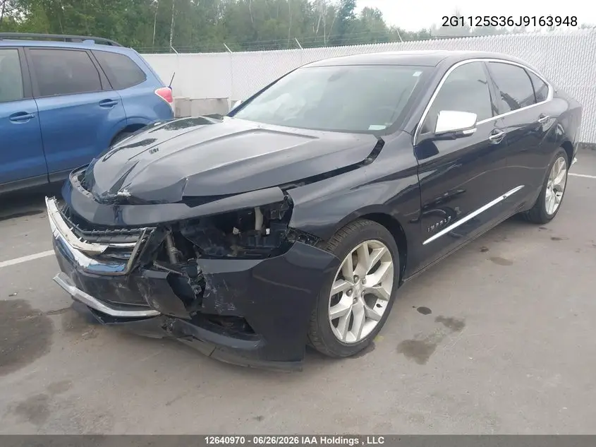 2018 Chevrolet Impala VIN: 2G1125S36J9163948 Lot: 12640970