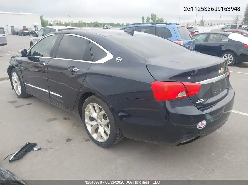 2018 Chevrolet Impala VIN: 2G1125S36J9163948 Lot: 12640970