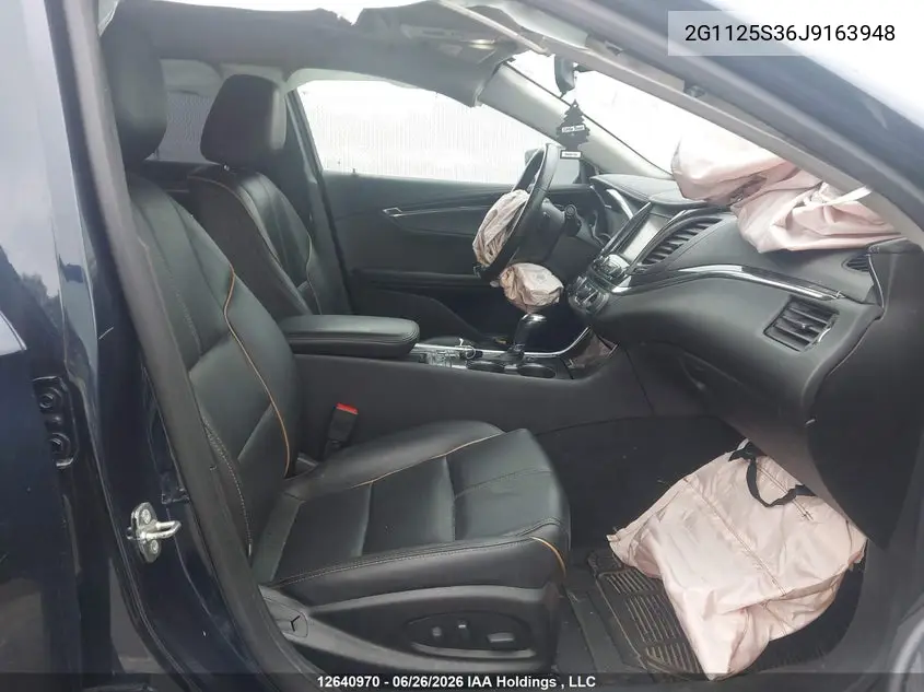 2018 Chevrolet Impala VIN: 2G1125S36J9163948 Lot: 12640970