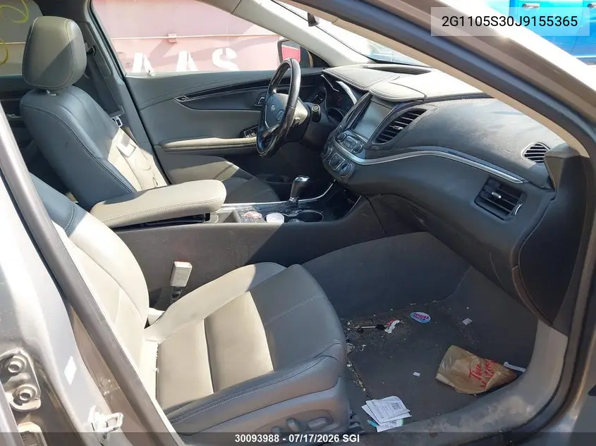 2018 Chevrolet Impala Lt VIN: 2G1105S30J9155365 Lot: 30093988