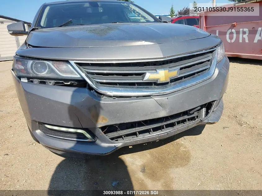 2018 Chevrolet Impala Lt VIN: 2G1105S30J9155365 Lot: 30093988