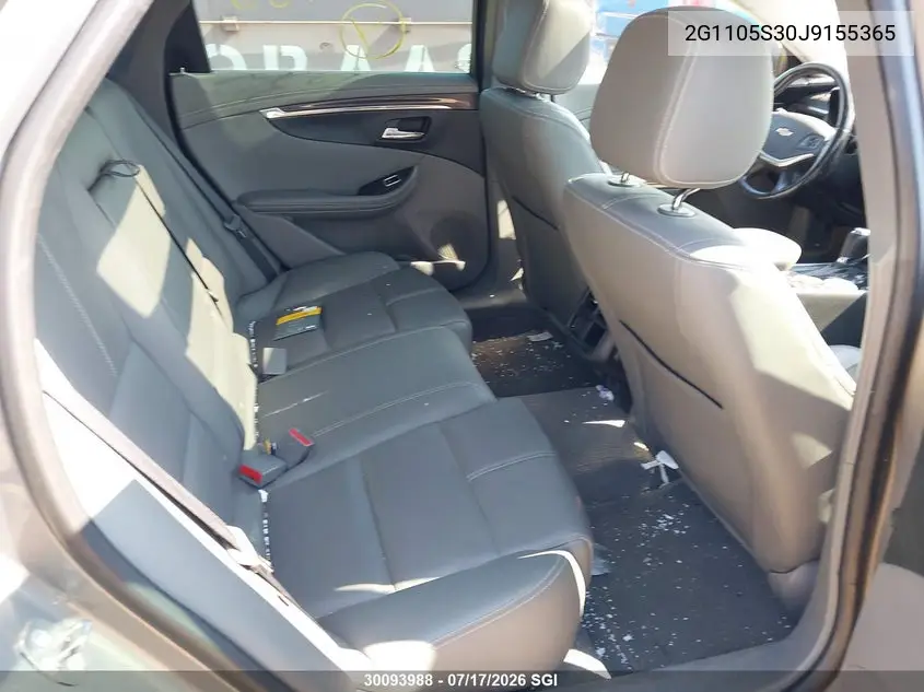 2018 Chevrolet Impala Lt VIN: 2G1105S30J9155365 Lot: 30093988