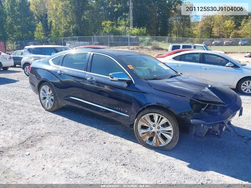 2G1125S30J9104006 2018 Chevrolet Impala 2Lz