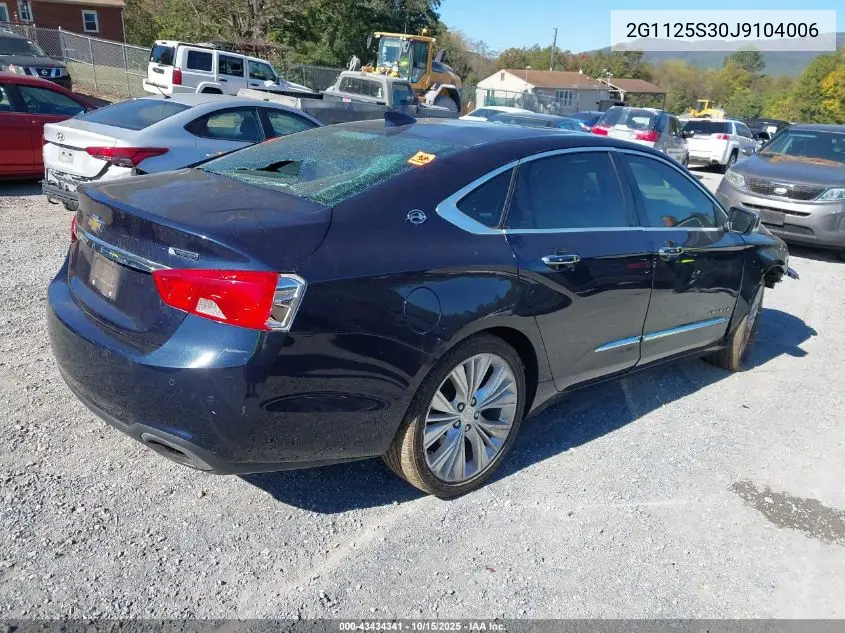 2G1125S30J9104006 2018 Chevrolet Impala 2Lz