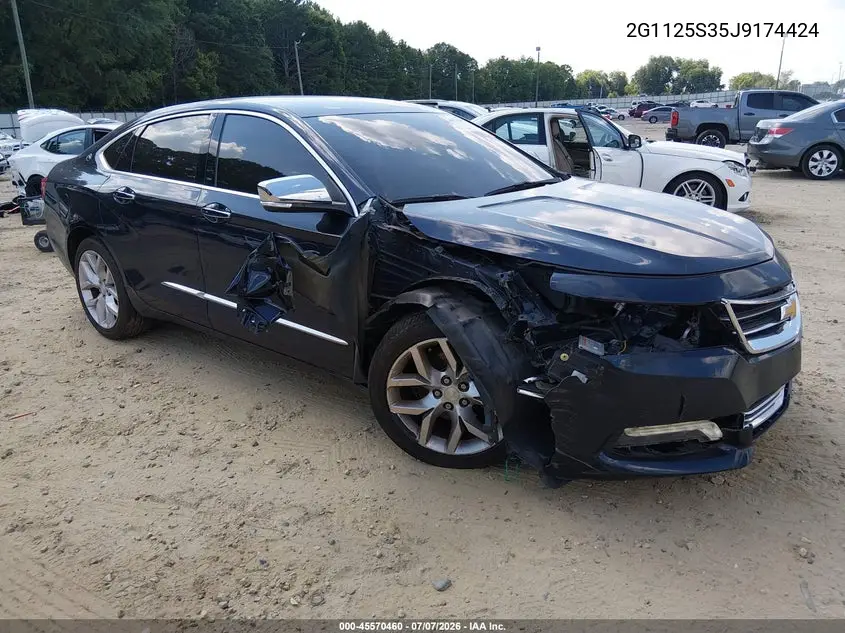 2018 Chevrolet Impala 2Lz VIN: 2G1125S35J9174424 Lot: 45570460
