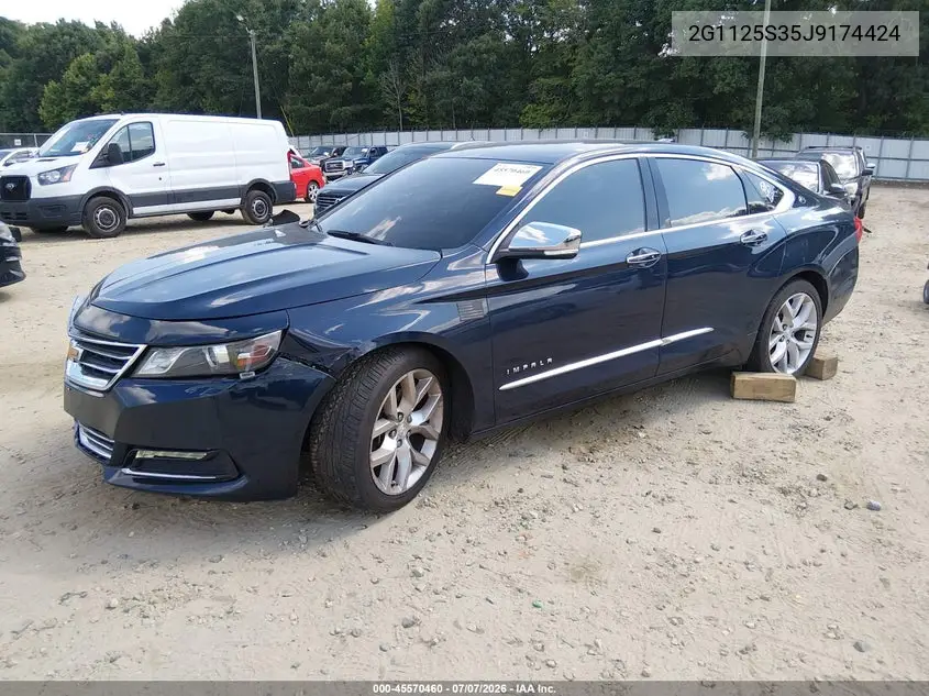 2018 Chevrolet Impala 2Lz VIN: 2G1125S35J9174424 Lot: 45570460