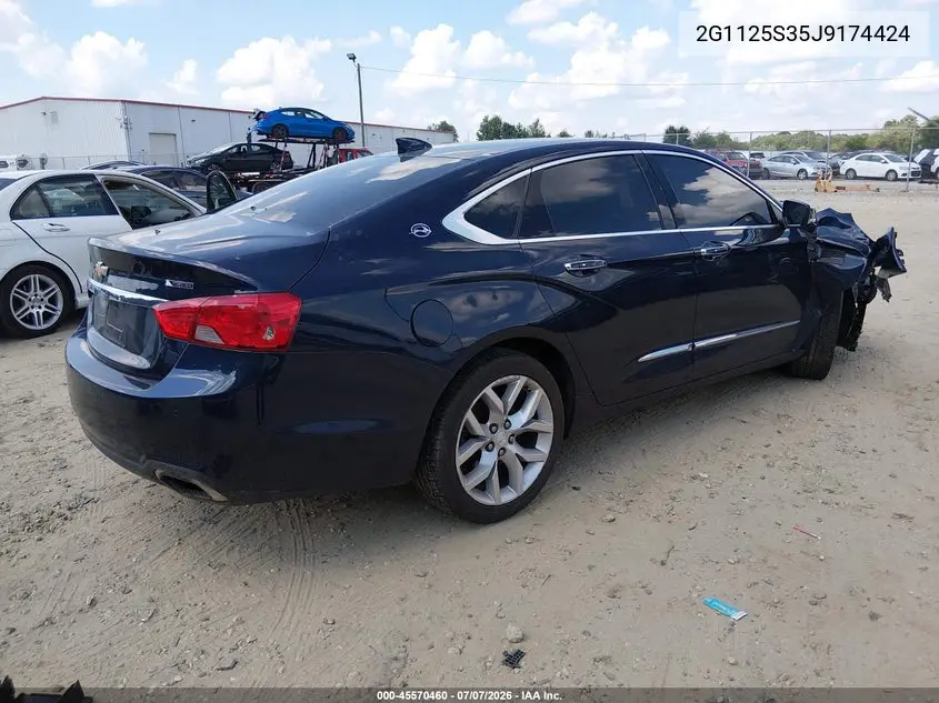 2018 Chevrolet Impala 2Lz VIN: 2G1125S35J9174424 Lot: 45570460