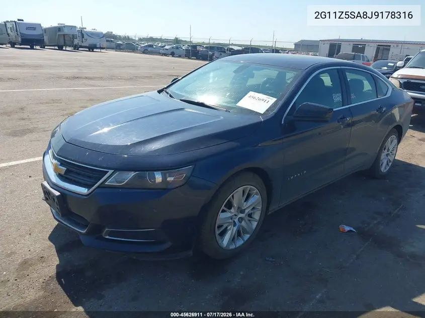 2018 Chevrolet Impala Ls VIN: 2G11Z5SA8J9178316 Lot: 45626911