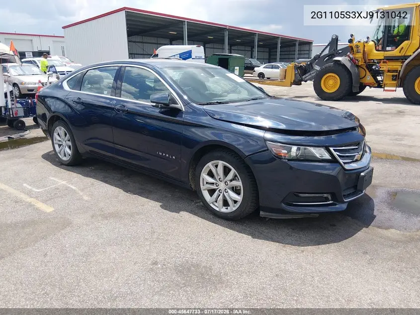 2018 Chevrolet Impala 1Lt VIN: 2G1105S3XJ9131042 Lot: 45647733