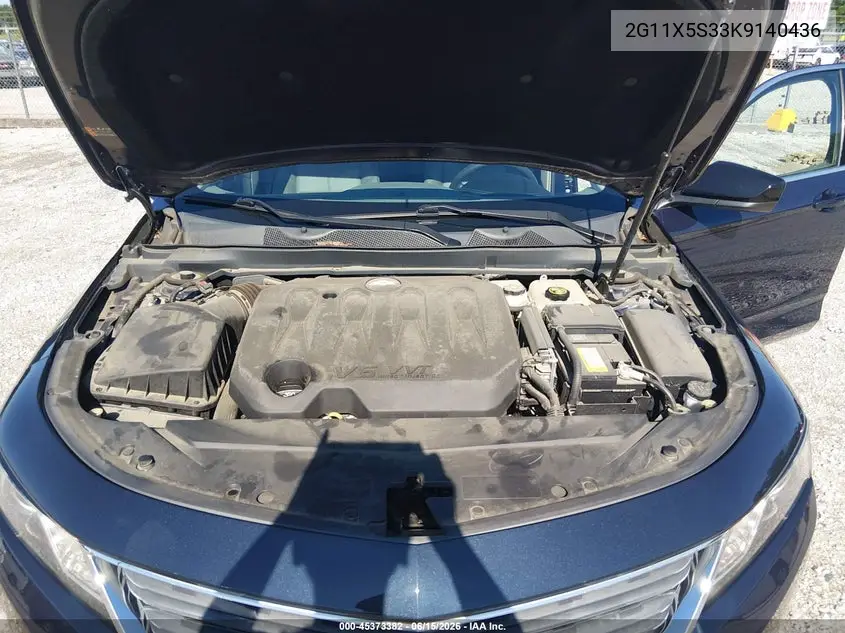 2019 Chevrolet Impala Ls VIN: 2G11X5S33K9140436 Lot: 45373382