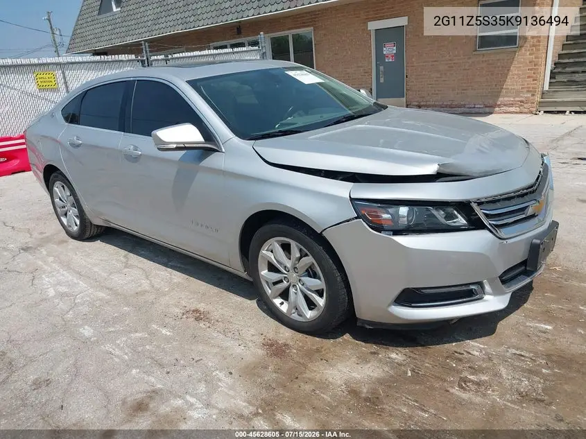 2019 Chevrolet Impala 1Lt VIN: 2G11Z5S35K9136494 Lot: 45628605