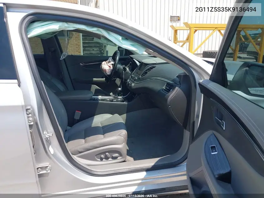 2019 Chevrolet Impala 1Lt VIN: 2G11Z5S35K9136494 Lot: 45628605