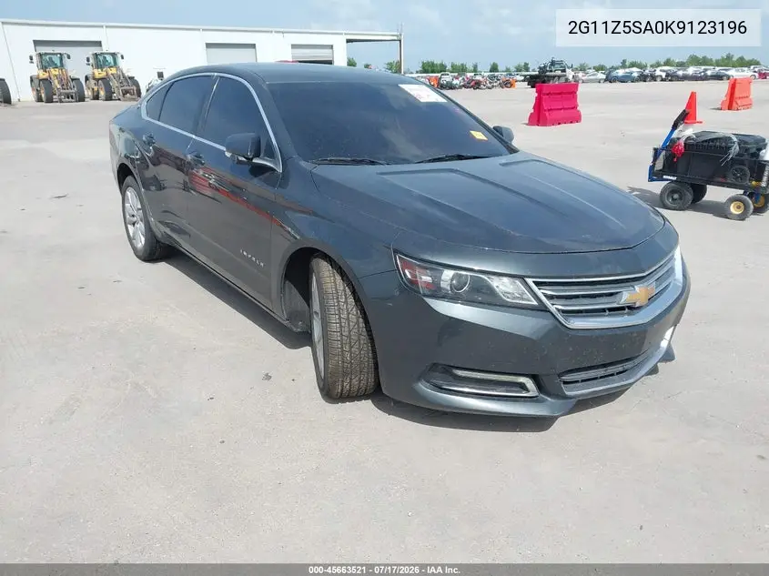 2019 Chevrolet Impala Lt VIN: 2G11Z5SA0K9123196 Lot: 45663521