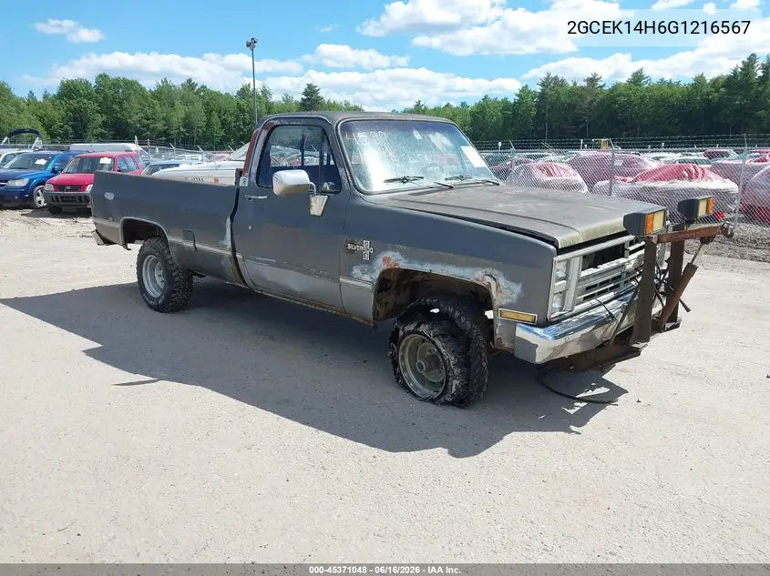 1986 Chevrolet K10 VIN: 2GCEK14H6G1216567 Lot: 45371048