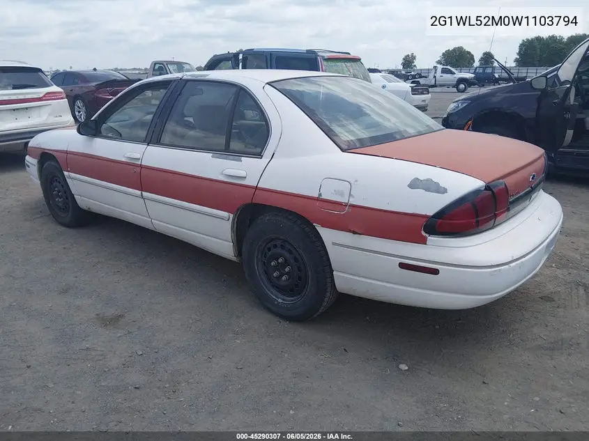 1998 Chevrolet Lumina VIN: 2G1WL52M0W1103794 Lot: 45290307