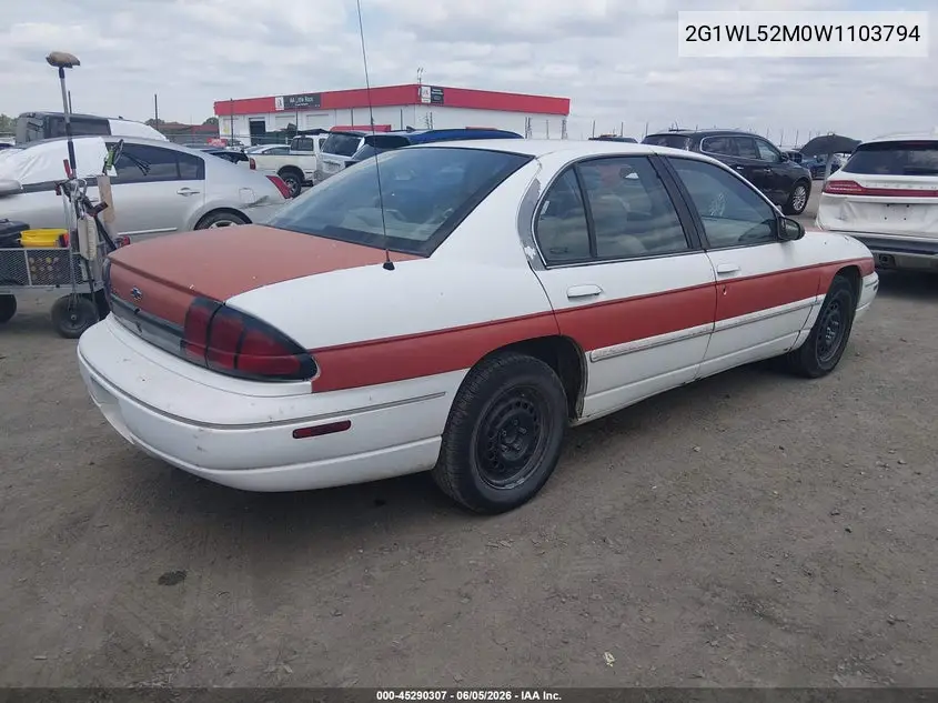 1998 Chevrolet Lumina VIN: 2G1WL52M0W1103794 Lot: 45290307