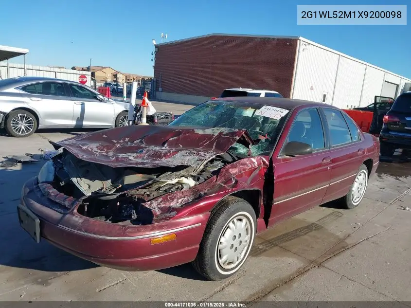 1999 Chevrolet Lumina VIN: 2G1WL52M1X9200098 Lot: 44171036