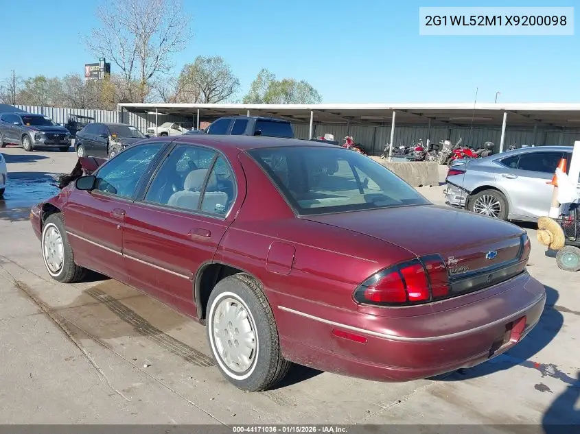 1999 Chevrolet Lumina VIN: 2G1WL52M1X9200098 Lot: 44171036