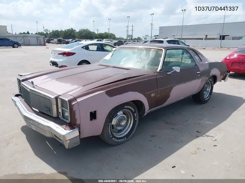 1977 Chevrolet Malibu VIN: 1D37U7D441337 Lot: 45493851