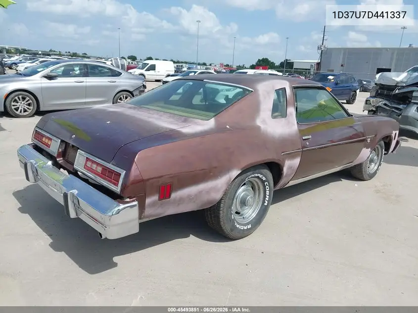 1977 Chevrolet Malibu VIN: 1D37U7D441337 Lot: 45493851