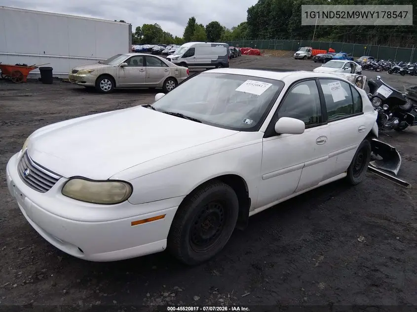 1998 Chevrolet Malibu VIN: 1G1ND52M9WY178547 Lot: 45520817