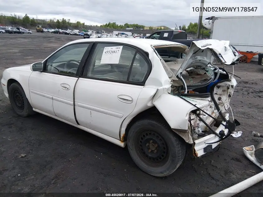 1998 Chevrolet Malibu VIN: 1G1ND52M9WY178547 Lot: 45520817