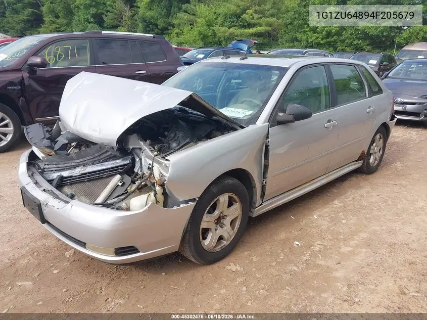 2004 Chevrolet Malibu Maxx Lt VIN: 1G1ZU64894F205679 Lot: 45302476
