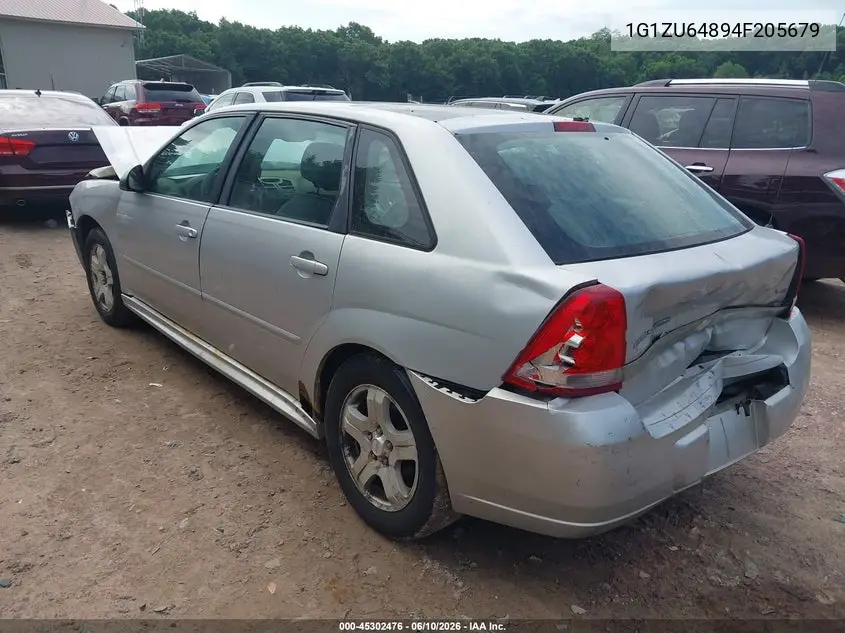 2004 Chevrolet Malibu Maxx Lt VIN: 1G1ZU64894F205679 Lot: 45302476