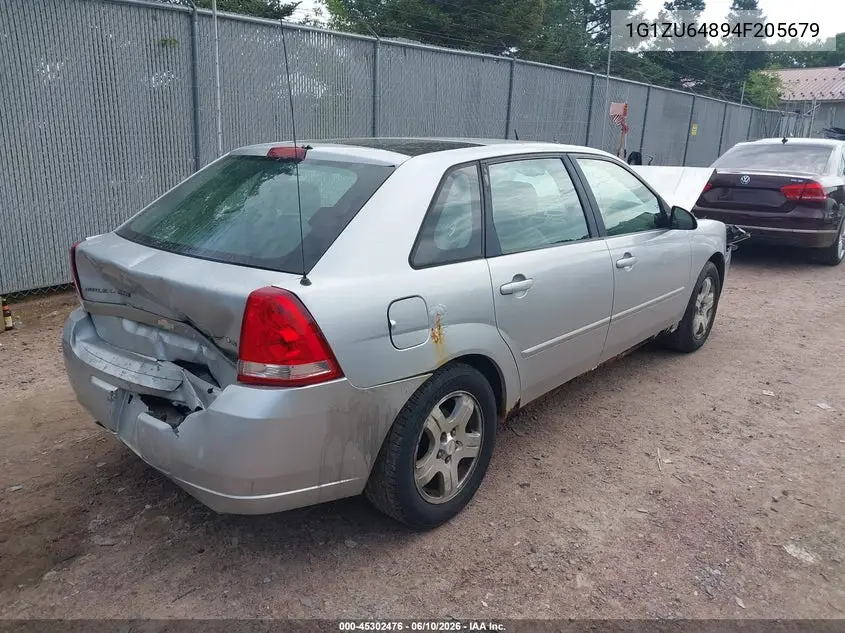 2004 Chevrolet Malibu Maxx Lt VIN: 1G1ZU64894F205679 Lot: 45302476