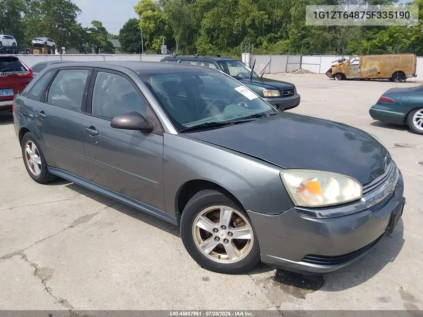 2005 Chevrolet Malibu Maxx Ls VIN: 1G1ZT64875F335190 Lot: 45657961