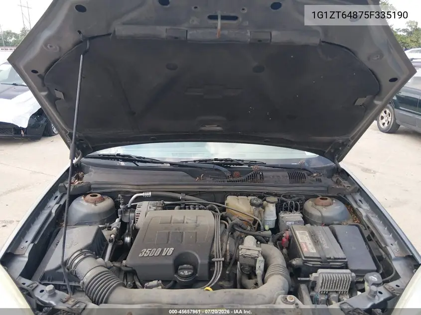 2005 Chevrolet Malibu Maxx Ls VIN: 1G1ZT64875F335190 Lot: 45657961