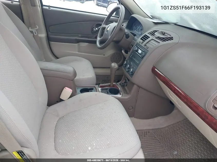 1G1ZS51F66F193139 2006 Chevrolet Malibu Ls